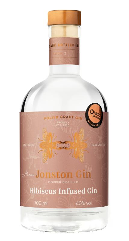 Gin Jonston Hibiskus Infused - rzemieślniczy gin z Polski online