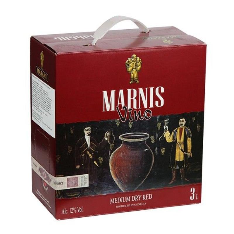Wino Marani Marnis 3l czerwone, półwytrawne 12% Gruzja