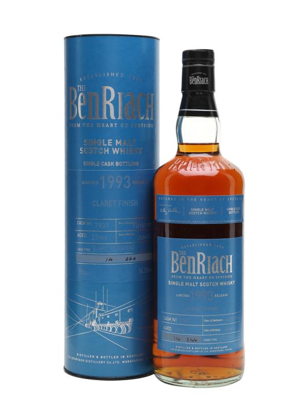 WHISKY BENRIACH 1993 22YO CASK 7937 SINGLE MALT 0,7L 54,3% SZKOCJA