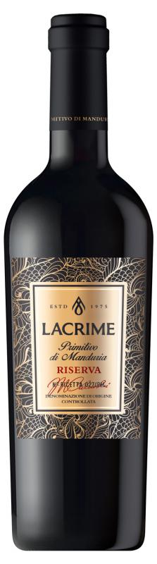 Wino Lacrime Primitivo Di Manduria Reserve czerwone, wytrawne 0,75l 14%