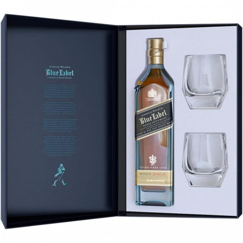 Whisky Johnnie Walker Blue Label 200th Anniversary 0,7l 40% + 2 szklanki