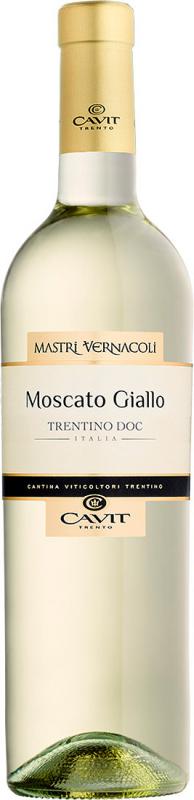 Wino Mastri Cavit Vernacoli Moscato Giallo Trentino białe, półwytrawne 0,75l