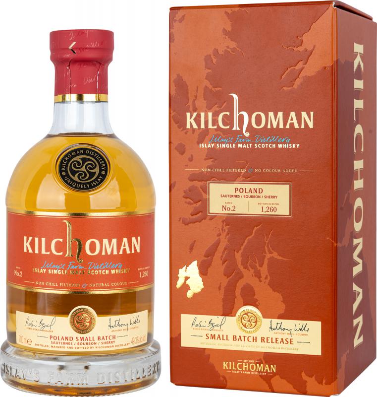 Whisky Kilchoman Sauteners Bourbon Sherry cask Poland Small Batch No. 2 0,7l 49,3%