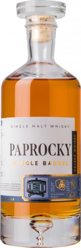 Whisky Paprocky Single Barrel 0,7l 40% - polska whisky single barrel
