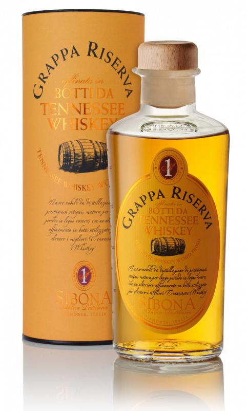 Grappa Sibona Riserva Botti Da Tennessee Whiskey 0,5l 44%
