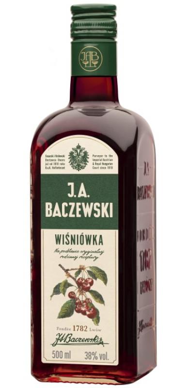Wódka J.A. Baczewski Wiśniówka 0,5l 38%