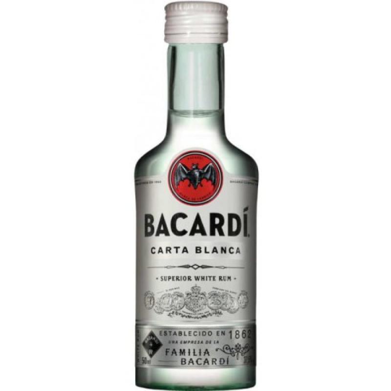 Rum Bacardi Carta Blanca miniaturka 0,05l 40%