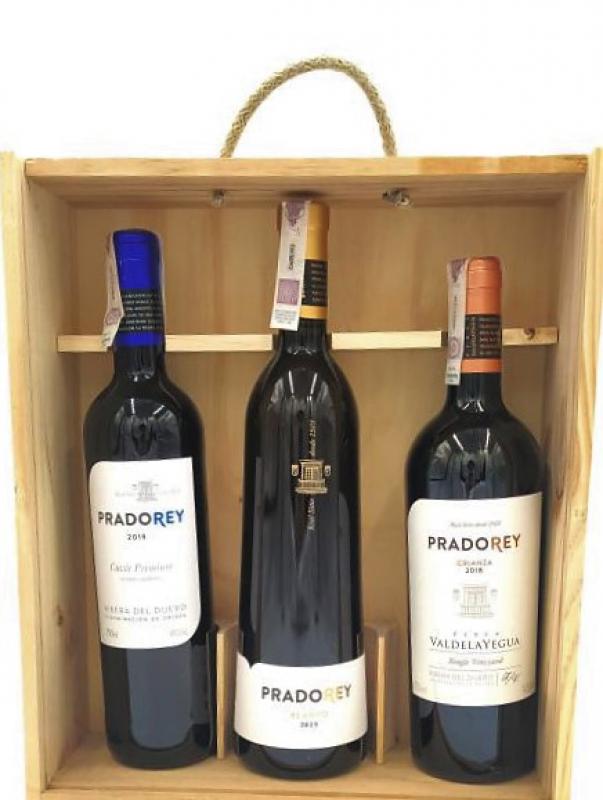 Wino Pradorey Crianza - Valdelayegua + Blanco + Cuvee Premium 3x0,75l zestaw 