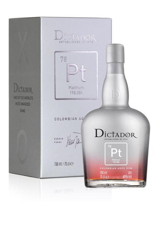 Rum Dictador Platinum 0,7l 40% - rum kolumbijski