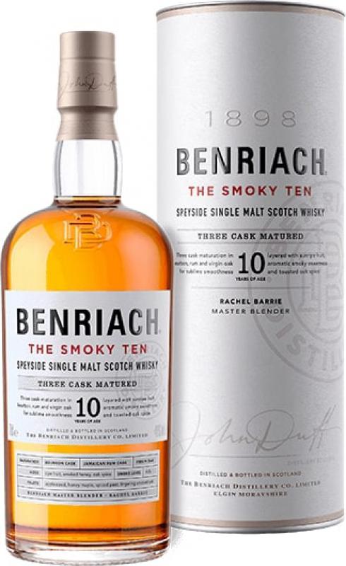 Whisky Benriach The Smoky Ten 10  single malt 0,7l 46% - whisky szkocka