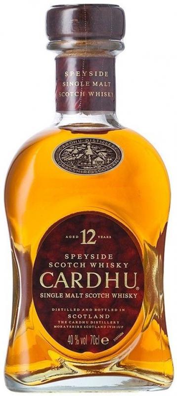 Whisky Cardhu 12YO Single Malt 0,7l 40% + 2 szklanki