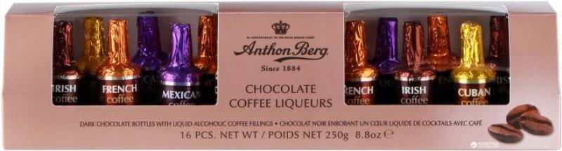 Czekoladki z Alkoholem Anthon Berg Liqueurs Coffee Gold - czekoladki z likierem kawowym 16szt.