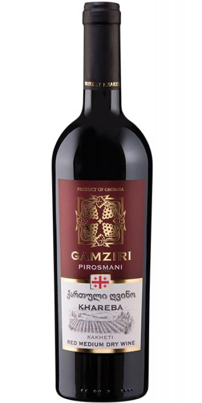 Wino Gamziri Pirosmani - wino gruzińskie czerwone, półwytrawne