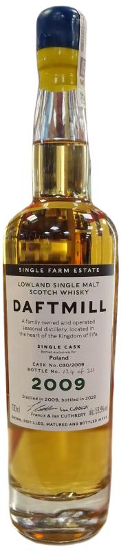 Whisky Daftmill 2009 13 years old #30 Cask Strength D.2009 B.2022 0,7l 58,8% - SINGLE MALT