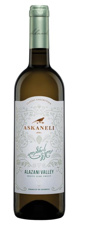 Wino Askaneli Alazani Valley- białe, półsłodkie Gruzja
