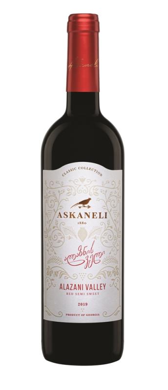 Wino Askaneli Alazani Valley- czerwone, półsłodkie Gruzja