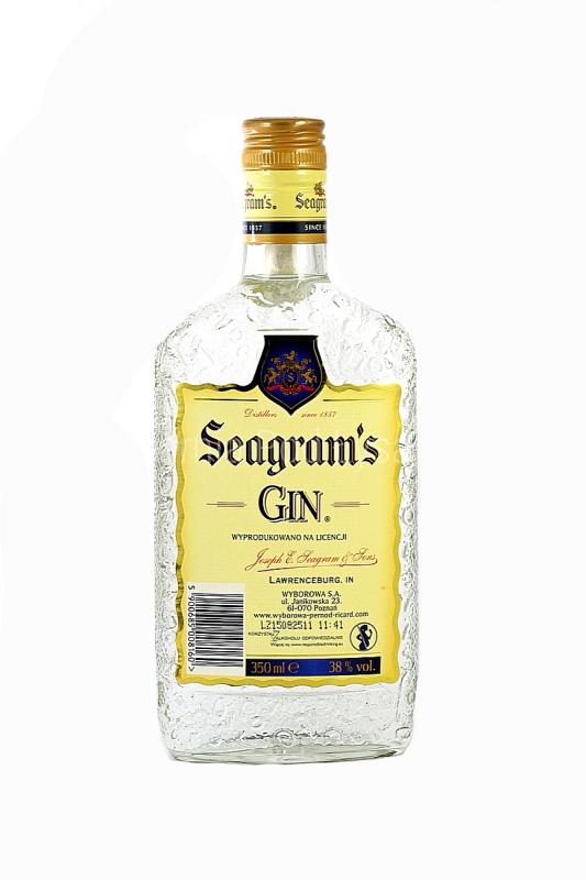 Amerykański gin Seagram\'s Extra Dry w pojemności 0,35l 