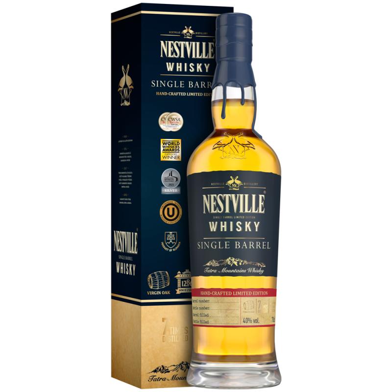 Whisky Nestville Single Barrel 0,7l 40% w kartonie - słowacka limitowana whisky
