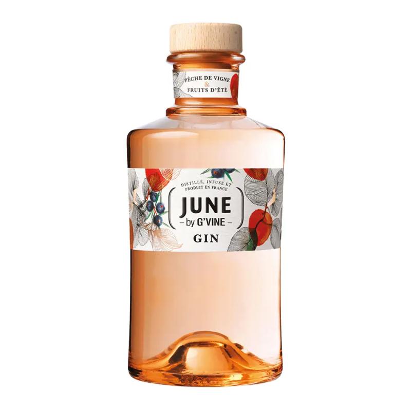 Gin June By G\'Vine Peach 0,7l 37,5% francuski gin o smaku brzoskwini i letnich owoców
