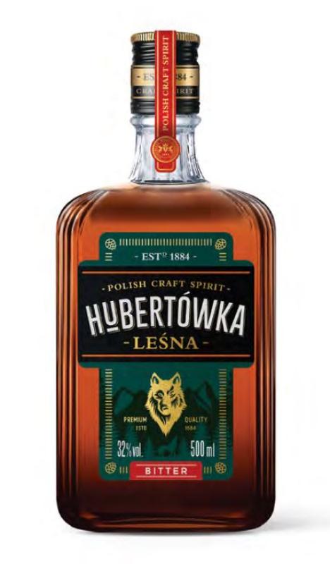 Wódka Hubertówka Leśna Bitter 0,5l 32% - likier ziołowo-korzenny