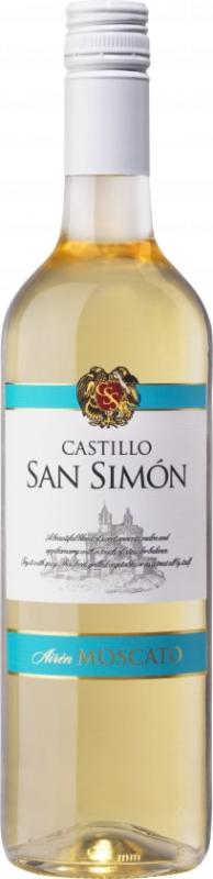 Wino Castillo San Simon Airen Moscato białe, słodkie 750ml