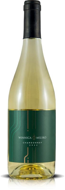 Wino Winnica Milsko Chardonnay białe, wytrawne Polska 