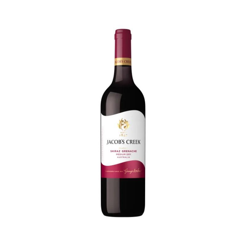 Wino Jacob\'s Creek Shiraz Grenache czerwone, półwytrawne 13,5% 0,75l 