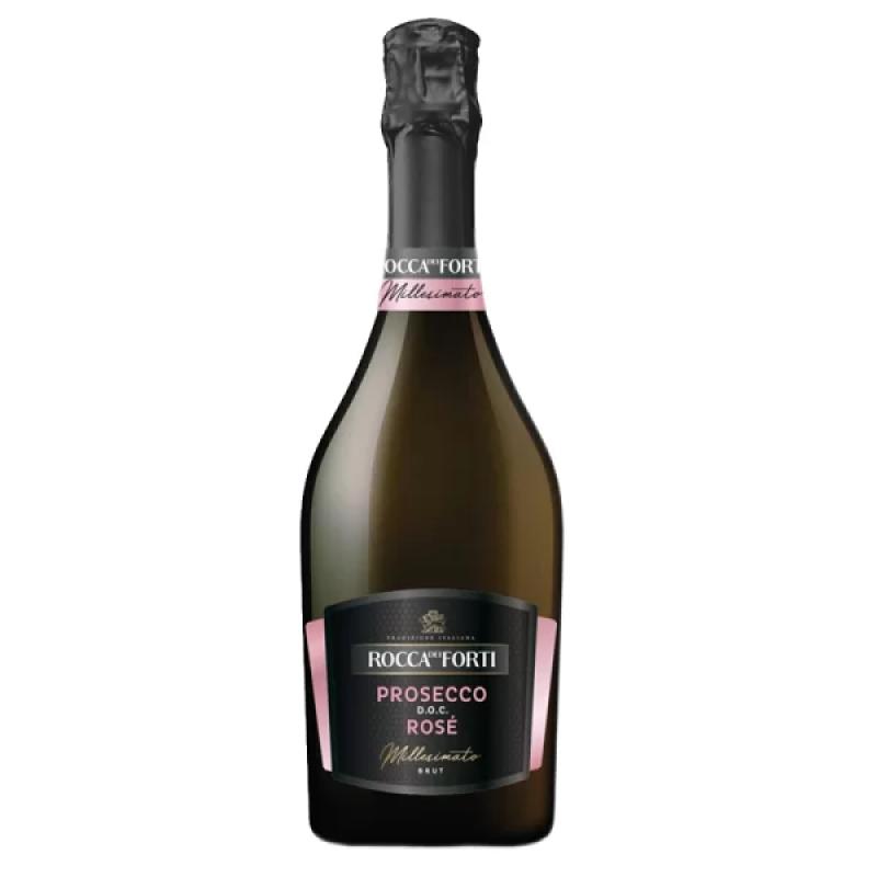 Wino musujące Prosecco Rocca Dei Forti Rose Millesimato różowe, wytrawne 0,75l 11,5%
