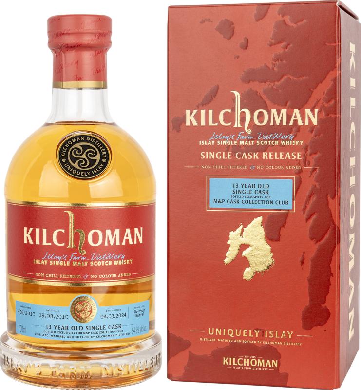Whisky Kilchoman 13 YO  Single Cask M&P Collection 428/2010 54,3% 0,7l 
