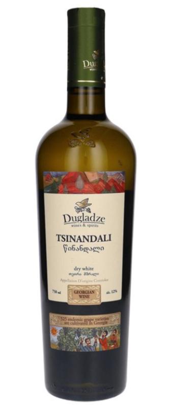 Wino Dugladze Tsinandali białe, wytrawne 0,75l 12% Gruzja