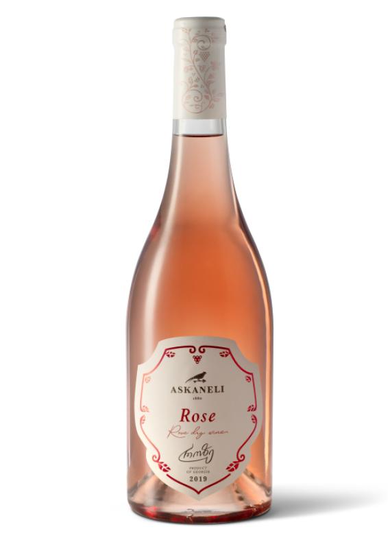 Wino Askaneli Rose różowe, półwytrawne 0,75l Gruzja