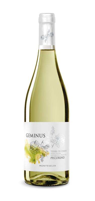 Wino Geminus Pecorino Terre Di Chieti Monteselva białe, półwytrawne 0,75l 13,5%