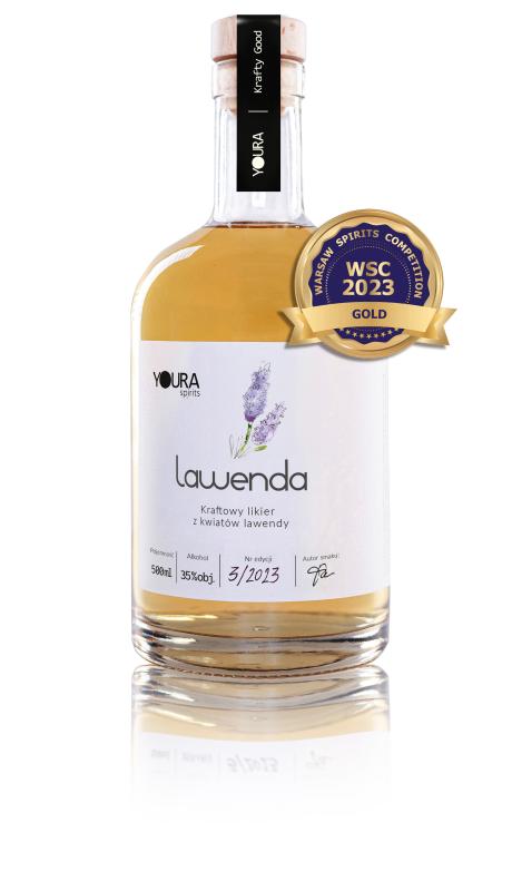 Likier Kraftowy Lawenda 35% 0,5l - likier lawendowy online