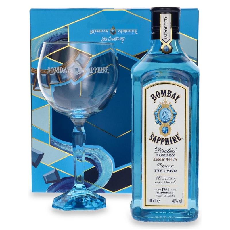 Gin Bombay w zestawie z kieliszkiem online