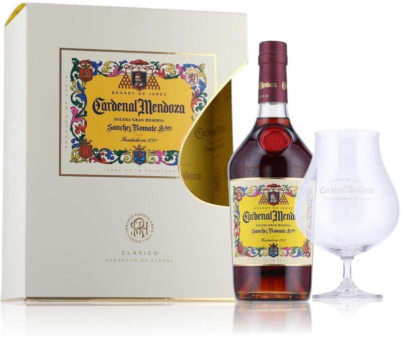 Brandy Cardenal Mendoza 0,7l + kieliszek online 