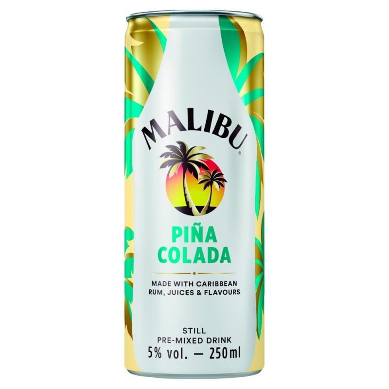 Drink Rum Malibu Pina Colada 250ml 5%