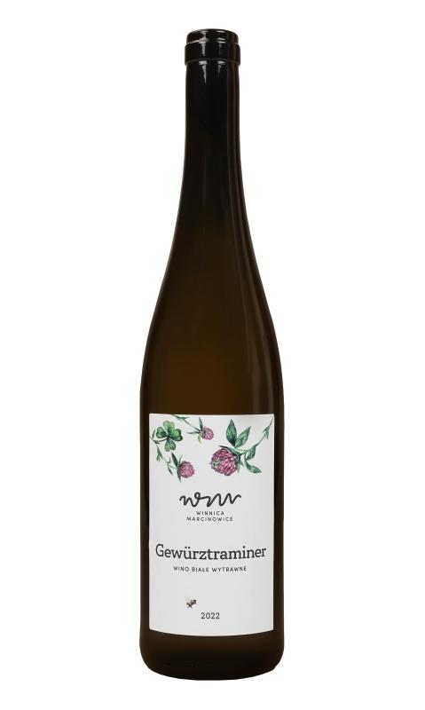 Wino Winnica Marcinowice Gewurztraminer 2022 białe, wytrawne 0,75l 12,5% Polska 