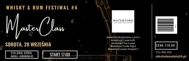 Bilet wstępu Masterclass Waterford - Festiwal Whisky i Rum 2024