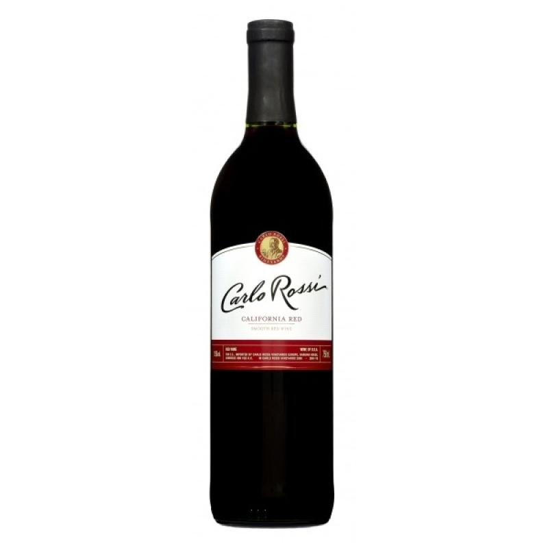 Wino Carlo Rossi Red czerwone, półwytrawne 