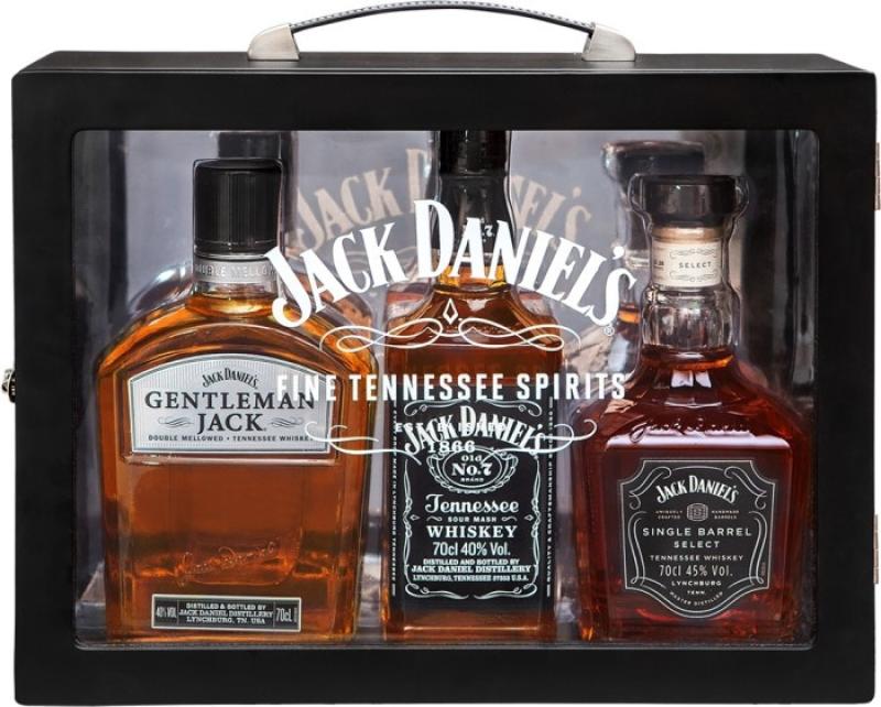 Whiskey Burbon Jack Daniel\'s Family Box 3x0,7l 