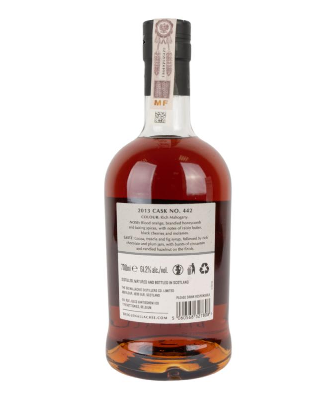 Szkocka whisky Glenallachie 2013 Cask 442 10 YO o mocy 61,2% w limitowanej edycji dostępna online u nas