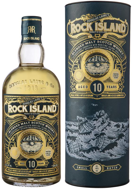 Whisky Rock Island Blended Malt 10 YO 0,7l 46% tuba