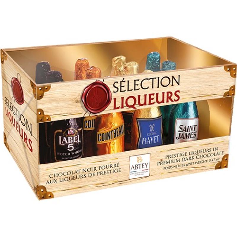 Słodycze Czekoladki z Alkoholem Liquers De Selection Skrzynka 155g