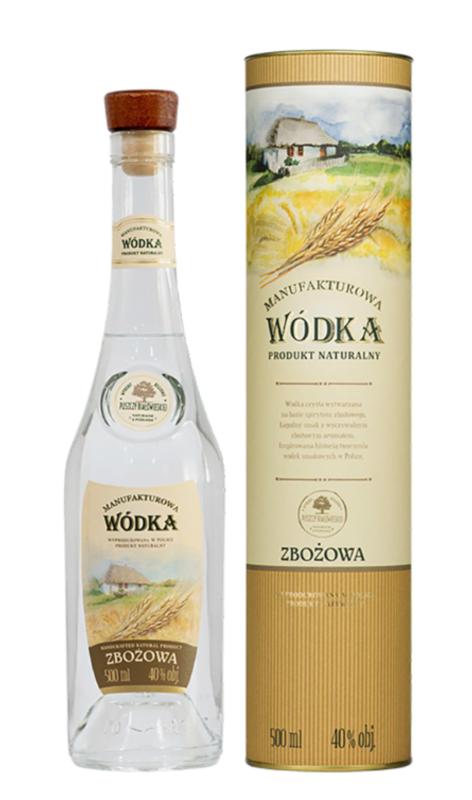 Wódka Manufakturowa Zbożowa Old Polish Vodka 0,5L 40% Tuba