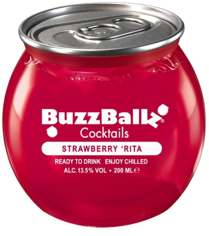 Koktajl BuzzBallz Strawberry \'Rita 0,2l 13,5%