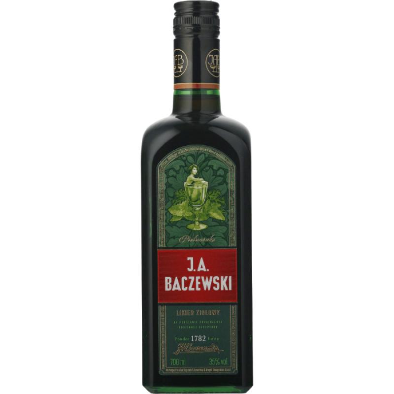 Wódka J.A. Baczewski Piołunówka 0,7L 35% + Szklanka