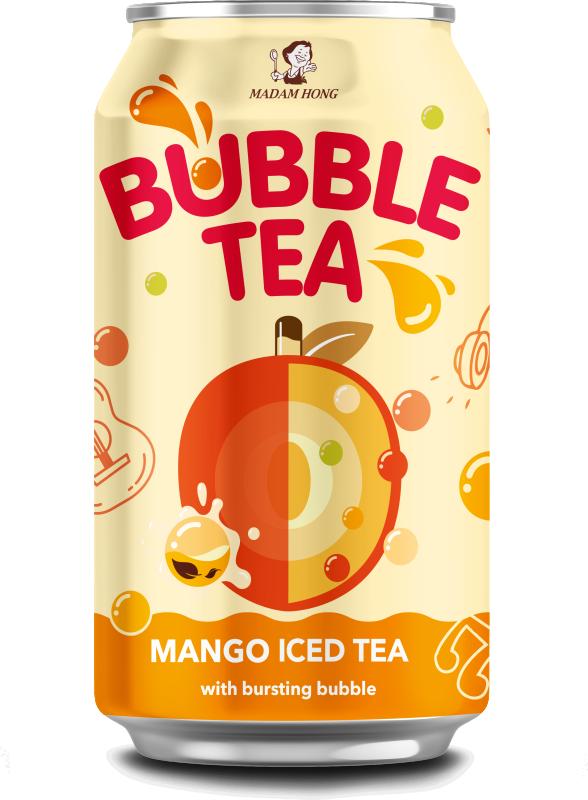 Napój Bubble Tea Mango Iced Tea Madam Hong puszka 0,32l 