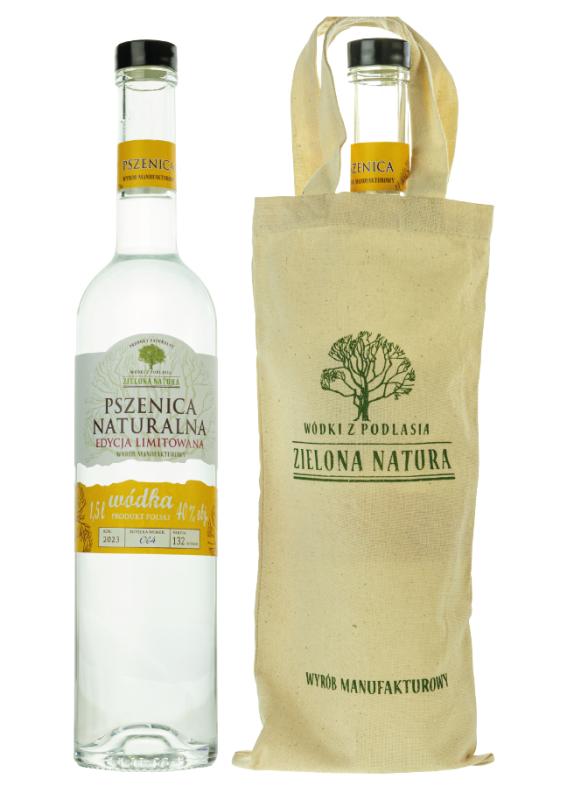 Wódka Zielona Natura Pszenica 1,5L 40% torba