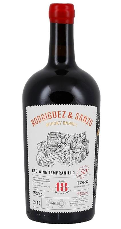 Wino Rodriguez & Santo Toro Tempranillo Whisky Barrel 18MO  0,75L 15% CZ/W HISZPANIA