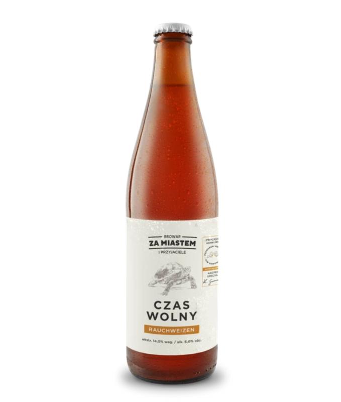 Piwo Za Miastem Czas Wolny Rauchweizen But. 0,5L 6% 